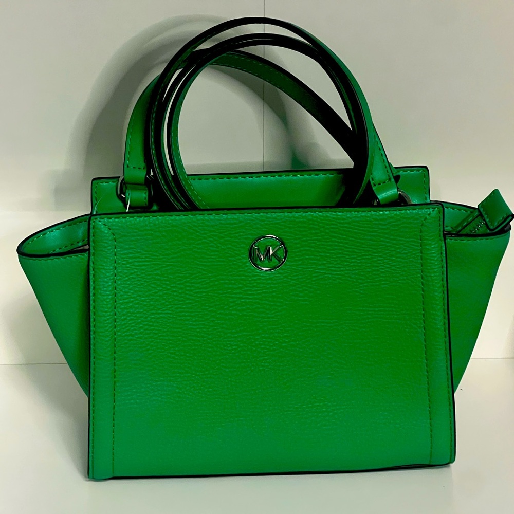 Green Micheal Kors CrossBody Satchel NWOT